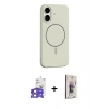 MARSİLYAN™- iPhone 17 Kılıf Yankı Form Serisi - Siyah Bilvis 3D Cam Ekran Koruyucu + Bilvis Titan Kamera Lens - AKYL