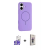 MARSİLYAN™- iPhone 17 Kılıf Yankı Form Serisi - Siyah Bilvis 3D Cam Ekran Koruyucu + Bilvis Titan Kamera Lens - AKYL
