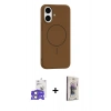 MARSİLYAN™- iPhone 17 Kılıf Yankı Form Serisi - Siyah Bilvis 3D Cam Ekran Koruyucu + Bilvis Titan Kamera Lens - AKYL