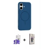 MARSİLYAN™- iPhone 17 Kılıf Yankı Form Serisi - Siyah Bilvis 3D Cam Ekran Koruyucu + Bilvis Titan Kamera Lens - AKYL