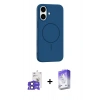 MARSİLYAN™- iPhone 17 Kılıf Yankı Form Serisi - Siyah Bilvis 5in1 3D Magic Cam Ekran Koruyucu + Bilvis Titan Kamera Lens - SH
