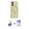 MARSİLYAN™- iPhone 17 Kılıf Yankı Form Serisi - Siyah Bilvis 5in1 3D Magic Cam Ekran Koruyucu + Bilvis Titan Kamera Lens - AKMI