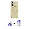 MARSİLYAN™- iPhone 17 Kılıf Yankı Form Serisi - Siyah Bilvis 5in1 3D Magic Cam Ekran Koruyucu + Bilvis Titan Kamera Lens - LA