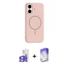 MARSİLYAN™- iPhone 17 Kılıf Yankı Form Serisi - Siyah Bilvis 5in1 3D Magic Cam Ekran Koruyucu + Bilvis Titan Kamera Lens - LA