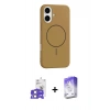 MARSİLYAN™- iPhone 17 Kılıf Yankı Form Serisi - Siyah Bilvis 5in1 3D Magic Cam Ekran Koruyucu + Bilvis Titan Kamera Lens - LA