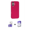 MARSİLYAN™- iPhone 17 Kılıf Yankı Form Serisi - Siyah Bilvis 5in1 3D Magic Cam Ekran Koruyucu + Bilvis Titan Kamera Lens - AKMI