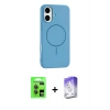 MARSİLYAN™- iPhone 17 Kılıf Yankı Form Serisi - Siyah Bilvis 5in1 3D Magic Cam Ekran Koruyucu + Raze Metal Kamera Lens - GI