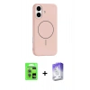 MARSİLYAN™- iPhone 17 Kılıf Yankı Form Serisi - Siyah Bilvis 5in1 3D Magic Cam Ekran Koruyucu + Raze Metal Kamera Lens - AKMI
