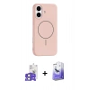 MARSİLYAN™- iPhone 17 Kılıf Yankı Form Serisi - Siyah Bilvis 5in1 5D Magic Hayalet Cam Ekran Koruyucu + Açık Yeşil Bilvis Titan Kamera Lens