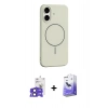 MARSİLYAN™- iPhone 17 Kılıf Yankı Form Serisi - Siyah Bilvis 5in1 5D Magic Hayalet Cam Ekran Koruyucu + Bilvis Titan Kamera Lens - SH