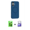 MARSİLYAN™- iPhone 17 Kılıf Yankı Form Serisi - Siyah Bilvis 5in1 5D Magic Hayalet Cam Ekran Koruyucu + Raze Metal Kamera Lens - GI