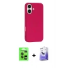 MARSİLYAN™- iPhone 17 Kılıf Yankı Form Serisi - Siyah Bilvis 5in1 5D Magic Hayalet Cam Ekran Koruyucu + Raze Metal Kamera Lens - GI