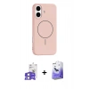 MARSİLYAN™- iPhone 17 Kılıf Yankı Form Serisi - Siyah Bilvis 5in1 5D Magic Hayalet Cam Ekran Koruyucu + Lila Bilvis Titan Kamera Lens