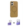 MARSİLYAN™- iPhone 17 Kılıf Yankı Form Serisi - Siyah Bilvis 5in1 5D Magic Hayalet Cam Ekran Koruyucu + Lila Bilvis Titan Kamera Lens
