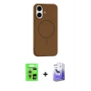 MARSİLYAN™- iPhone 17 Kılıf Yankı Form Serisi - Siyah Bilvis 5in1 5D Magic Hayalet Cam Ekran Koruyucu + Raze Metal Kamera Lens - GS