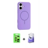MARSİLYAN™- iPhone 17 Kılıf Yankı Form Serisi - Siyah Bilvis 5in1 5D Magic Hayalet Cam Ekran Koruyucu + Raze Metal Kamera Lens - GS