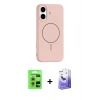 MARSİLYAN™- iPhone 17 Kılıf Yankı Form Serisi - Siyah Bilvis 5in1 5D Magic Hayalet Cam Ekran Koruyucu + Raze Metal Kamera Lens - GS