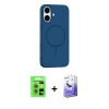 MARSİLYAN™- iPhone 17 Kılıf Yankı Form Serisi - Siyah Bilvis 5in1 5D Magic Hayalet Cam Ekran Koruyucu + Raze Metal Kamera Lens - AKYL