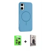 MARSİLYAN™- iPhone 17 Kılıf Yankı Form Serisi - Siyah Bilvis Hayalet Cam Ekran Koruyucu + Raze Metal Kamera Lens - AKMI