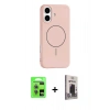MARSİLYAN™- iPhone 17 Kılıf Yankı Form Serisi - Siyah Bilvis Hayalet Cam Ekran Koruyucu + Raze Metal Kamera Lens - AKMI