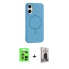 MARSİLYAN™- iPhone 17 Kılıf Yankı Form Serisi - Siyah Bilvis Hayalet Cam Ekran Koruyucu + Raze Metal Kamera Lens - AKMR