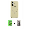 MARSİLYAN™- iPhone 17 Kılıf Yankı Form Serisi - Siyah Bilvis Hayalet Cam Ekran Koruyucu + Raze Metal Kamera Lens - AKMR