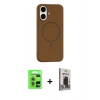 MARSİLYAN™- iPhone 17 Kılıf Yankı Form Serisi - Siyah Bilvis Hayalet Cam Ekran Koruyucu + Raze Metal Kamera Lens - AKYL