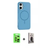 MARSİLYAN™- iPhone 17 Kılıf Yankı Form Serisi - Siyah Bilvis Hayalet Cam Ekran Koruyucu + Raze Metal Kamera Lens - AKYL