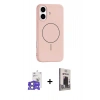 MARSİLYAN™- iPhone 17 Kılıf Yankı Form Serisi - Siyah Bilvis Hayalet Cam Ekran Koruyucu + Bilvis Titan Kamera Lens - AKYL
