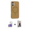 MARSİLYAN™- iPhone 17 Kılıf Yankı Form Serisi - Siyah Bilvis Hayalet Cam Ekran Koruyucu + Bilvis Titan Kamera Lens - AKYL