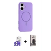 MARSİLYAN™- iPhone 17 Kılıf Yankı Form Serisi - Siyah Bilvis Hayalet Cam Ekran Koruyucu + Bilvis Titan Kamera Lens - AKYL