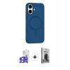 MARSİLYAN™- iPhone 17 Kılıf Yankı Form Serisi - Siyah Bilvis Hayalet Cam Ekran Koruyucu + Bilvis Titan Kamera Lens - AKYL