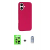 MARSİLYAN™- iPhone 17 Kılıf Yankı Form Serisi - Siyah Joko Magic 5D Cam + Raze Metal Kamera Lens - AKMI