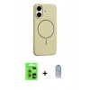 MARSİLYAN™- iPhone 17 Kılıf Yankı Form Serisi - Siyah Joko Magic 5D Cam + Raze Metal Kamera Lens - AKYL