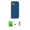 MARSİLYAN™- iPhone 17 Kılıf Yankı Form Serisi - Siyah Joko Magic 5D Cam + Raze Metal Kamera Lens - AKYL