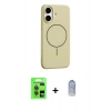 MARSİLYAN™- iPhone 17 Kılıf Yankı Form Serisi - Siyah Joko Magic 5D Cam + Raze Metal Kamera Lens - GI