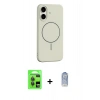 MARSİLYAN™- iPhone 17 Kılıf Yankı Form Serisi - Siyah Joko Magic 5D Cam + Raze Metal Kamera Lens - GI