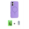 MARSİLYAN™- iPhone 17 Kılıf Yankı Form Serisi - Siyah Joko Magic 5D Cam + Raze Metal Kamera Lens - GI