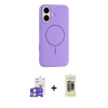 MARSİLYAN™- iPhone 17 Kılıf Yankı Form Serisi - Siyah Joko Magic 5D Hayalet Cam + Bilvis Titan Kamera Lens - GS