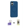 MARSİLYAN™- iPhone 17 Kılıf Yankı Form Serisi - Siyah Joko Magic 5D Hayalet Cam + Bilvis Titan Kamera Lens - AKMI