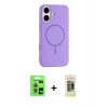 MARSİLYAN™- iPhone 17 Kılıf Yankı Form Serisi - Siyah Joko Magic 5D Hayalet Cam + Raze Metal Kamera Lens - AKMI