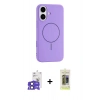 MARSİLYAN™- iPhone 17 Kılıf Yankı Form Serisi - Siyah Joko Magic 5D Hayalet Cam + Bilvis Titan Kamera Lens - SH