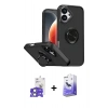 MARSİLYAN™- iPhone 17 Kılıf Yörünge Çizgi - Siyah Bilvis 5in1 5D Magic Hayalet Cam Ekran Koruyucu + Bilvis Titan Kamera Lens - AKYL