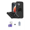 MARSİLYAN™- iPhone 17 Kılıf Yörünge Çizgi - Siyah Joko Magic 5D Cam + Bilvis Titan Kamera Lens - AKMI