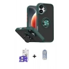 MARSİLYAN™- iPhone 17 Kılıf Yörünge Çizgi - Siyah Joko Magic 5D Cam + Bilvis Titan Kamera Lens - AKMI