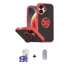 MARSİLYAN™- iPhone 17 Kılıf Yörünge Çizgi - Siyah Joko Magic 5D Cam + Bilvis Titan Kamera Lens - AKMI