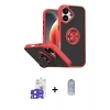 MARSİLYAN™- iPhone 17 Kılıf Yörünge Çizgi - Siyah Joko Magic 5D Cam + Bilvis Titan Kamera Lens - SH