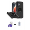 MARSİLYAN™- iPhone 17 Kılıf Yörünge Çizgi - Siyah Joko Magic 5D Cam + Bilvis Titan Kamera Lens - SH