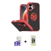MARSİLYAN™- iPhone 17 Kılıf Yörünge Çizgi - Siyah Joko Magic 5D Hayalet Cam + Bilvis Titan Kamera Lens - AKMI