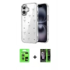 MARSİLYAN™- iPhone 17 Kılıf Yörünge Form - Şeffaf 360 Full Body Arka Koruyucu + Raze Metal Kamera Lens - AKYL
